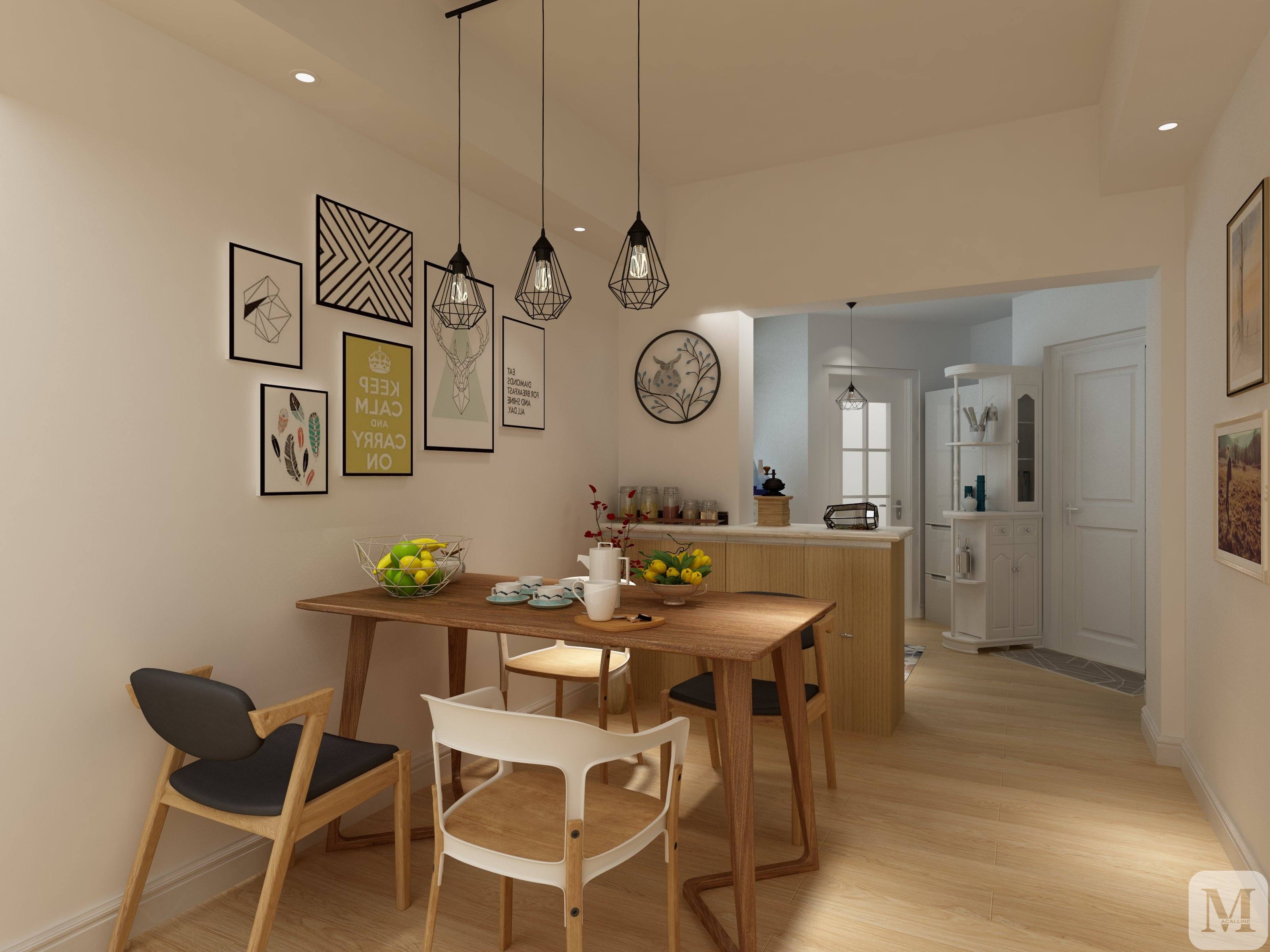 石家莊裝修_餐廳設計照明、色彩、材料原則